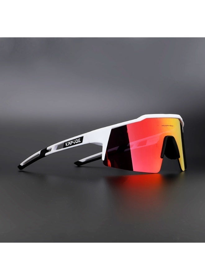 KAPVOE Sport Cycling Sunglasses UV400 Protection Shield Lens Lightweight Outdoor Eyewear for Men & Women - Image 1