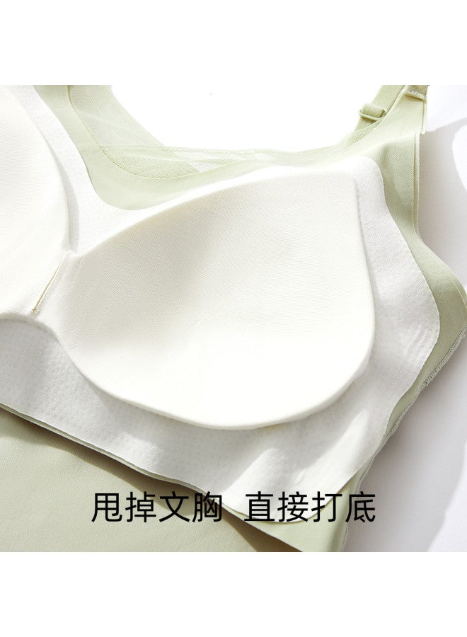 Ordifen Women'S Backless Bra, Summer Thin V-Neck Camisole With Built-In Pads, Versatile Layering Top - Image 3