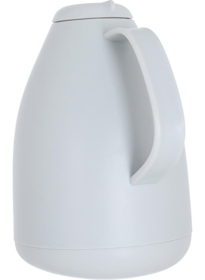 Timeless Glass Penguin Thermos 1 Liter Plastic Body Light Grey - Image 2