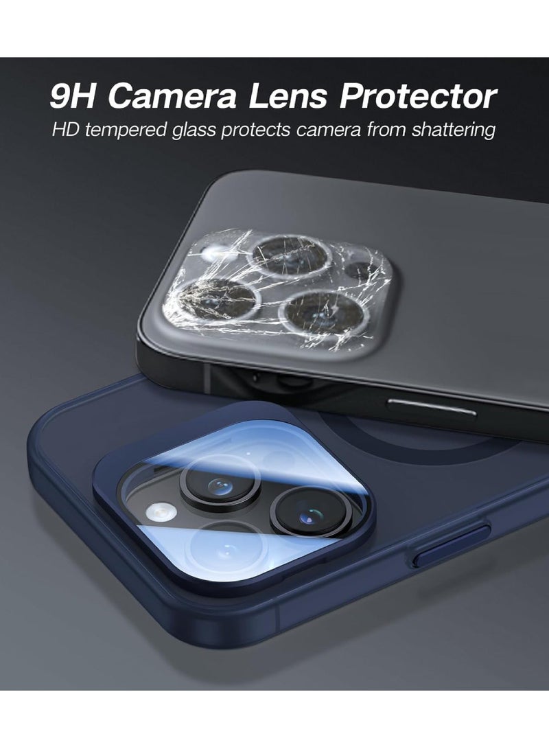 Rock Pow For iPhone 14 Pro Case with Metal Camera Stand [Built-in 9H Camera Lens Protector][Compatible with Magsafe] Military Grade Shockproof Translucent Matte Magnetic Phone Case - Image 2