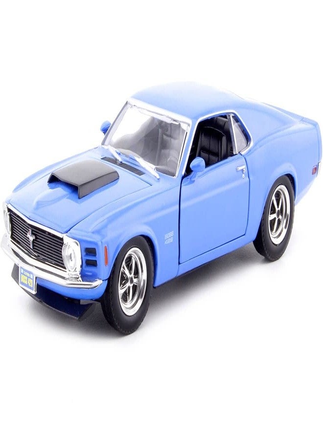 Motormax 1970 Ford Mustang Boss 429, Blue 73303-1/24 Scale Diecast Model Toy Car by Motor Max - Image 3