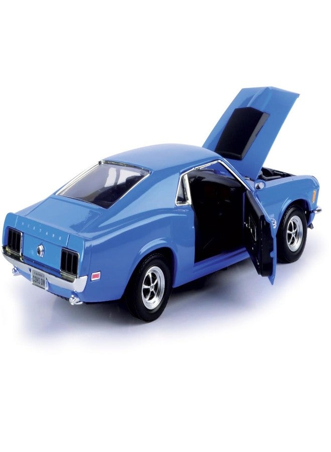 Motormax 1970 Ford Mustang Boss 429, Blue 73303-1/24 Scale Diecast Model Toy Car by Motor Max - Image 5
