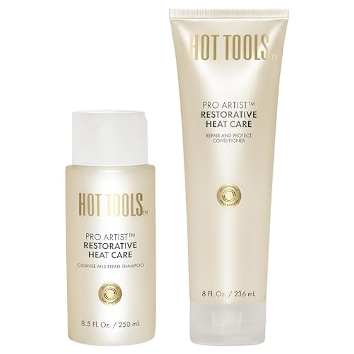 HOT TOOLS™ Pro Artist Heat Protection Shampoo and Conditioner Set | Cleanse, Repair and Strengthen Heat-Styled Hair - Image 1