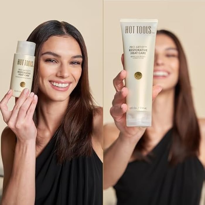 HOT TOOLS™ Pro Artist Heat Protection Shampoo and Conditioner Set | Cleanse, Repair and Strengthen Heat-Styled Hair - Image 5
