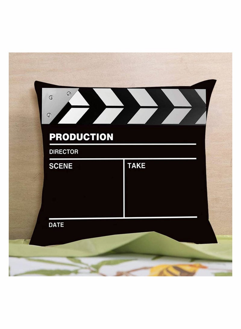 SYOSI 4 Pcs Cinema Popcorn Pillow Case Movies Playing Board Sofa Waist Throw Cushion Cover Home Decor (45x45 cm) - Image 5