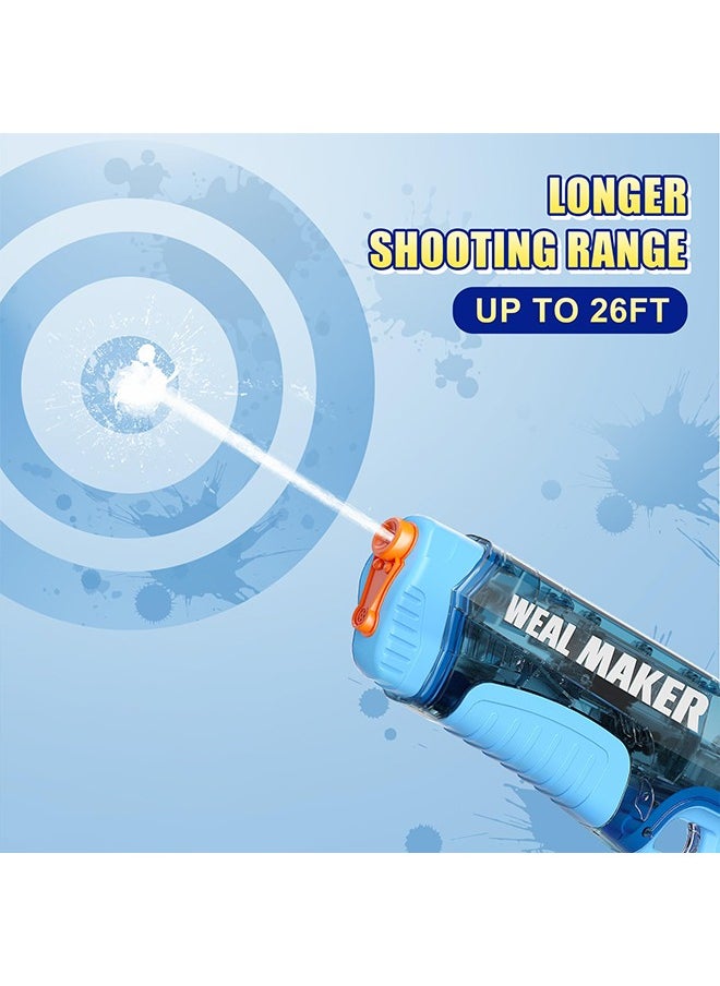Powerful Electric Water Gun for Kid/Adult(Rifle), Automatic Auto Pulse Shooter Water Guns with 200 Ammos, Squirt Guns Blaster for Summer Pool/Beach Toys(Blue)