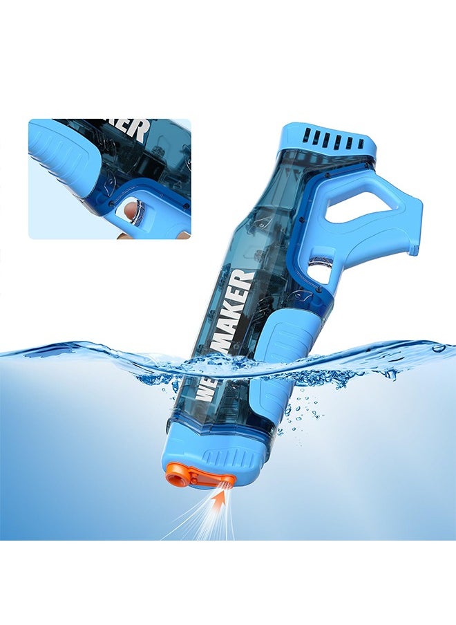 Powerful Electric Water Gun for Kid/Adult(Rifle), Automatic Auto Pulse Shooter Water Guns with 200 Ammos, Squirt Guns Blaster for Summer Pool/Beach Toys(Blue)