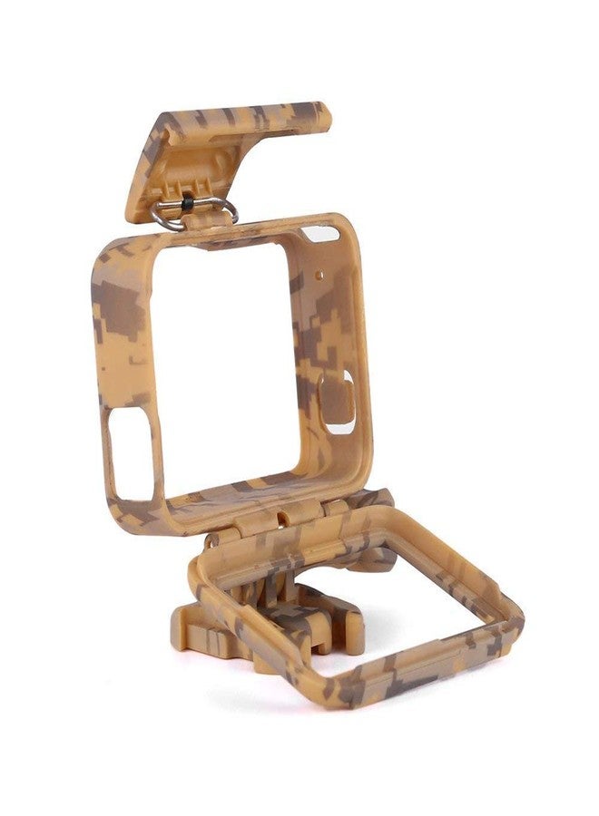 Action Pro Camouflage Protective Frame Mount Housing Case with Quick Release Buckle and Screw Compatible with GoPro Hero-7/6/5 (Yellow) - Image 4