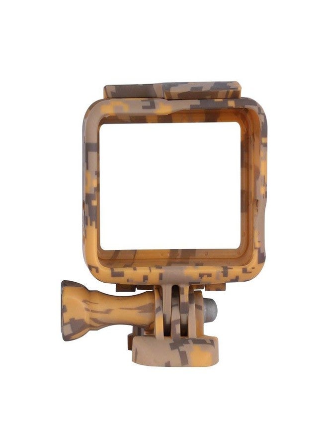 Action Pro Camouflage Protective Frame Mount Housing Case with Quick Release Buckle and Screw Compatible with GoPro Hero-7/6/5 (Yellow) - Image 5