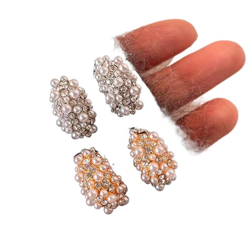 Silver Pearl Earrings in 925 Sterling Silver and Lightweight Huggie Profile for Daily Wear and Elegant Styling - JOVA - Image 4