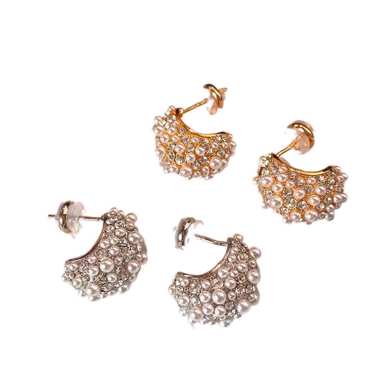 Silver Pearl Earrings in 925 Sterling Silver and Lightweight Huggie Profile for Daily Wear and Elegant Styling - JOVA - Image 5