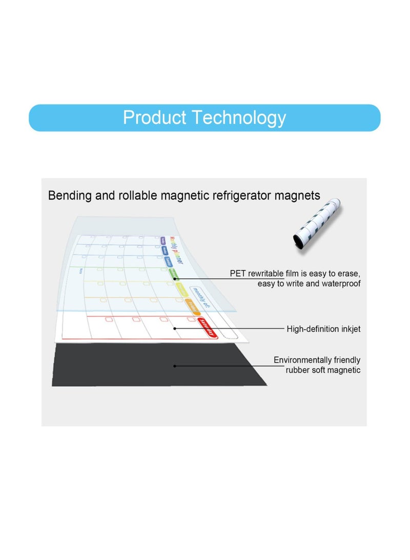 Magnetic Dry Erase Chore Chart for Kids and Adults Reward System for Refrigerator Organization 20x30 cm - Image 5