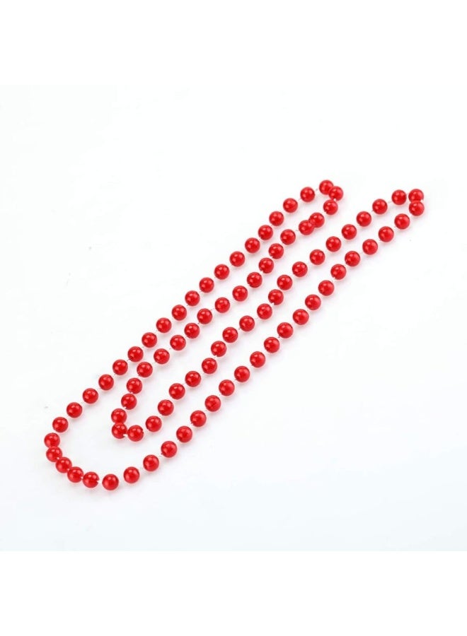 BinaryABC Neon Beads Beaded Necklace for 70s 80s Halloween Party Dress Accessories 6pcs(6 color) - Image 3