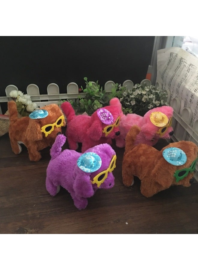 Electric Toy Dog Hat Wearing Glasses Children's Street Stall Interactive Sensory Development Electric Dog Toy For Kids-Color:glasses Dog  - Image 2