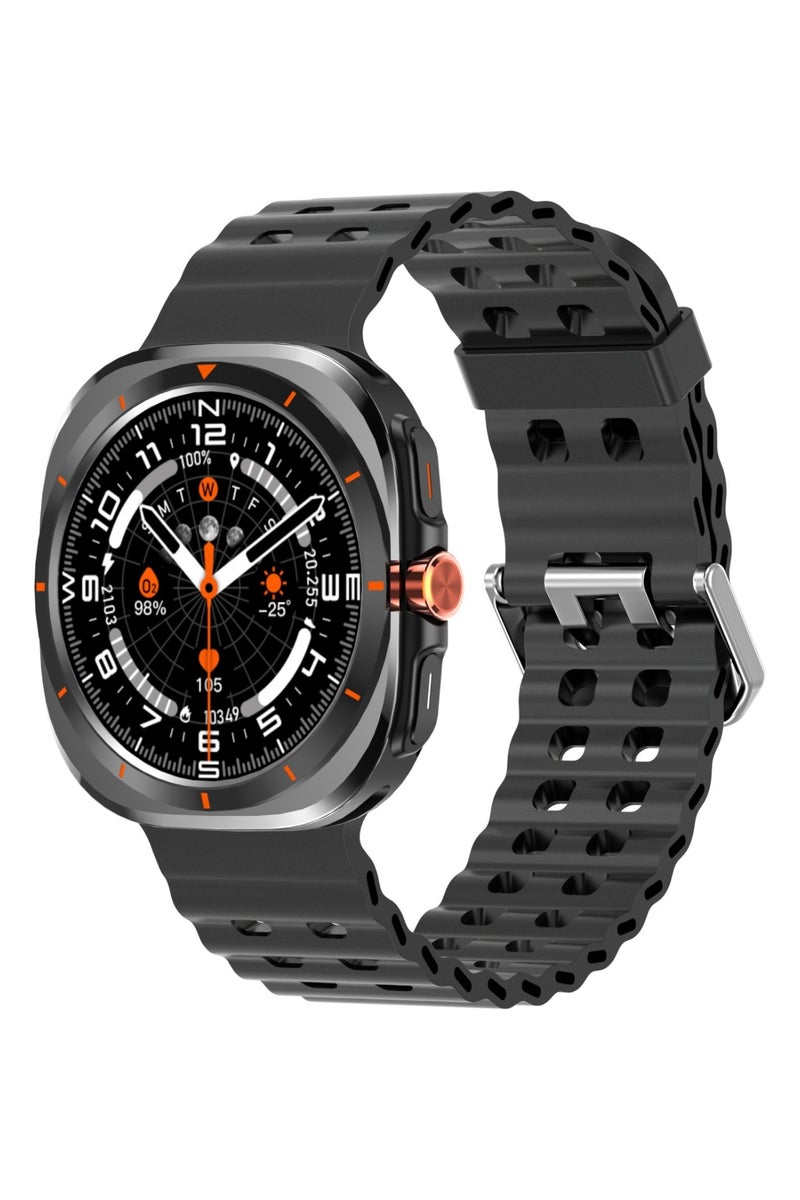 GREEN LION Strive Smart Watch 1.52 inch TFT IPS Display/ Blood Pressure, Oxygen/ Pedometer/ 5Days Working Time / Ai Voice Assistant/ Music Player & Inbuilt Games - Black - Image 1