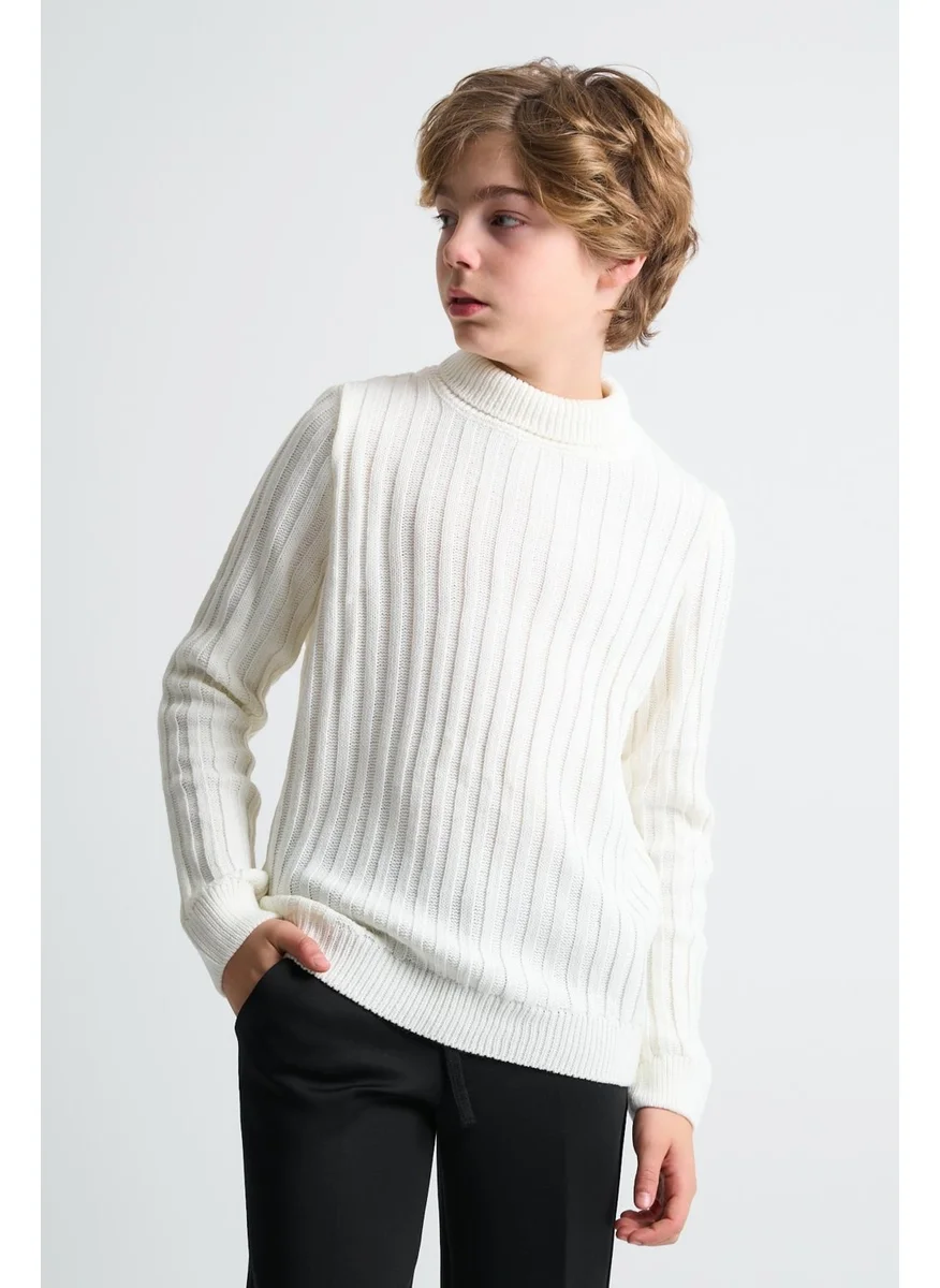 Alexander Gardi Turtleneck Long Sleeve Knitted Kids Sweater