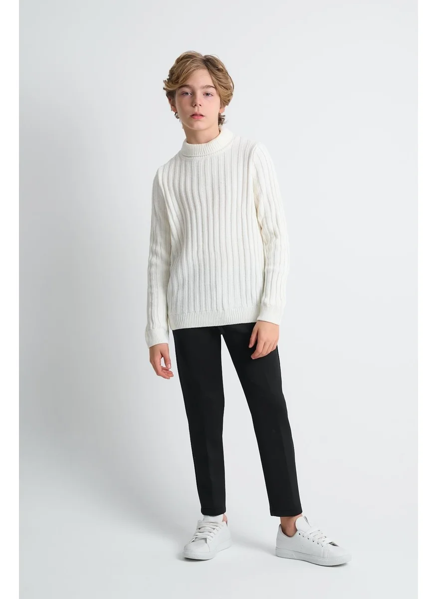 Alexander Gardi Turtleneck Long Sleeve Knitted Kids Sweater