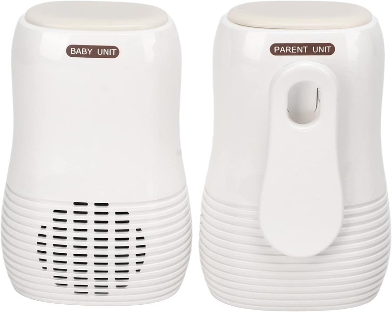 Ashata جهاز مراقبة الأطفال الصوتي 24G جهاز مراقبة الأطفال الصوتي مع الاتصال الثنائي الاتجاه جهاز مراقبة رعاية الأطفال مع ضوء ليلي صوت رقمي واضح كريستالي مؤشر صوتي توصيل وتشغيل - Image 1