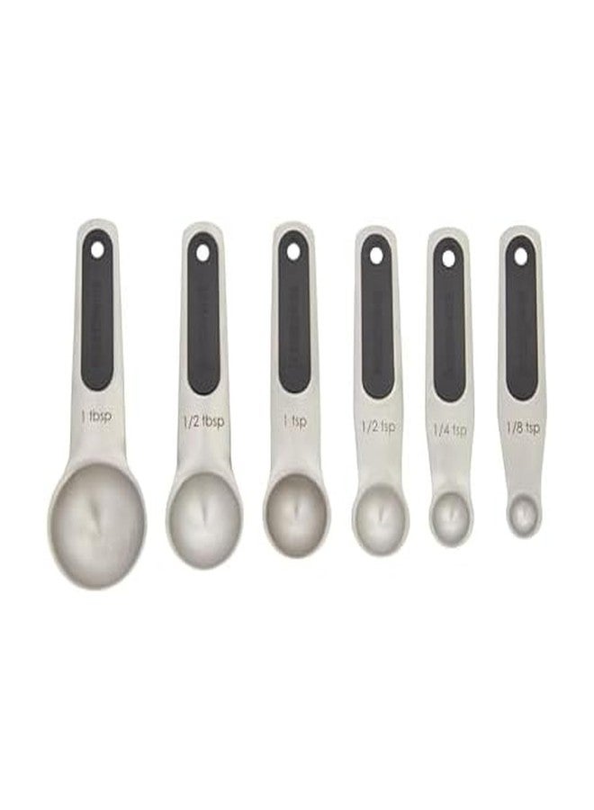 Farberware Professional Stainless SteelMeasuring Spoons Precision and Ease in Every Scoop, Features Magnetic Handles for Easy Storage, Dishwasher Safe - Image 1