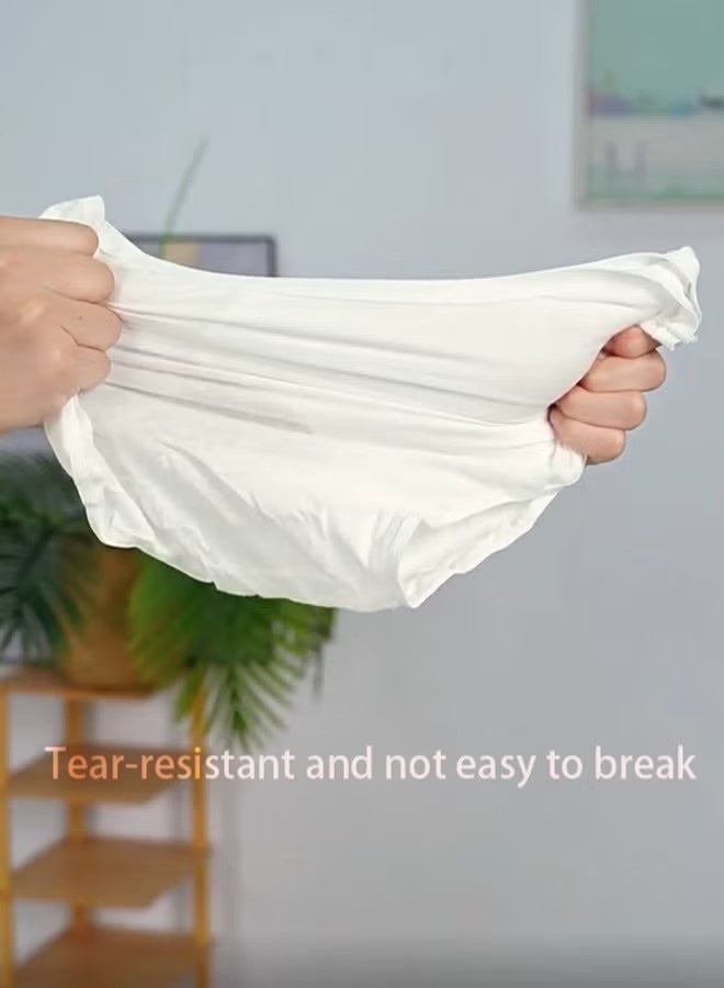Realfrog 10PCS Disposable Briefs Women’s Disposable Briefs Pure Cotton Underwear for Travel High Cut Briefs Disposable Maternity Underwear Disposable Panties Girls Travel Underwear Disposable（XXL） - Image 5
