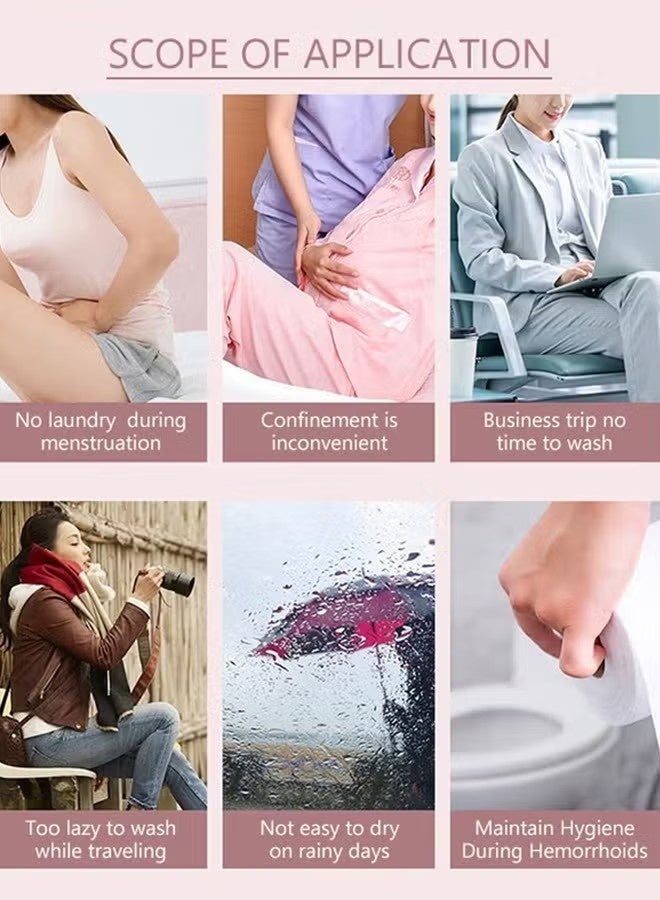 Realfrog 10PCS Disposable Briefs Women’s Disposable Briefs Pure Cotton Underwear for Travel High Cut Briefs Disposable Maternity Underwear Disposable Panties Girls Travel Underwear Disposable（XXL） - Image 4