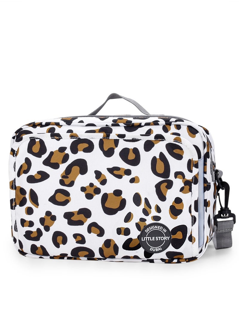 Little Story Baby Diaper Changing Clutch Kit With Detachable Shoulder Strap - Leo  - Image 1