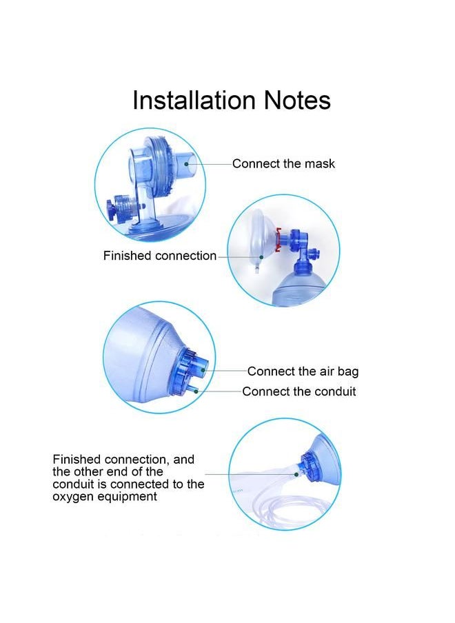 PVC Simple Resuscitator Bag CPR Emergency First Aid Artificial Respiration Tool For Teaching Children Type