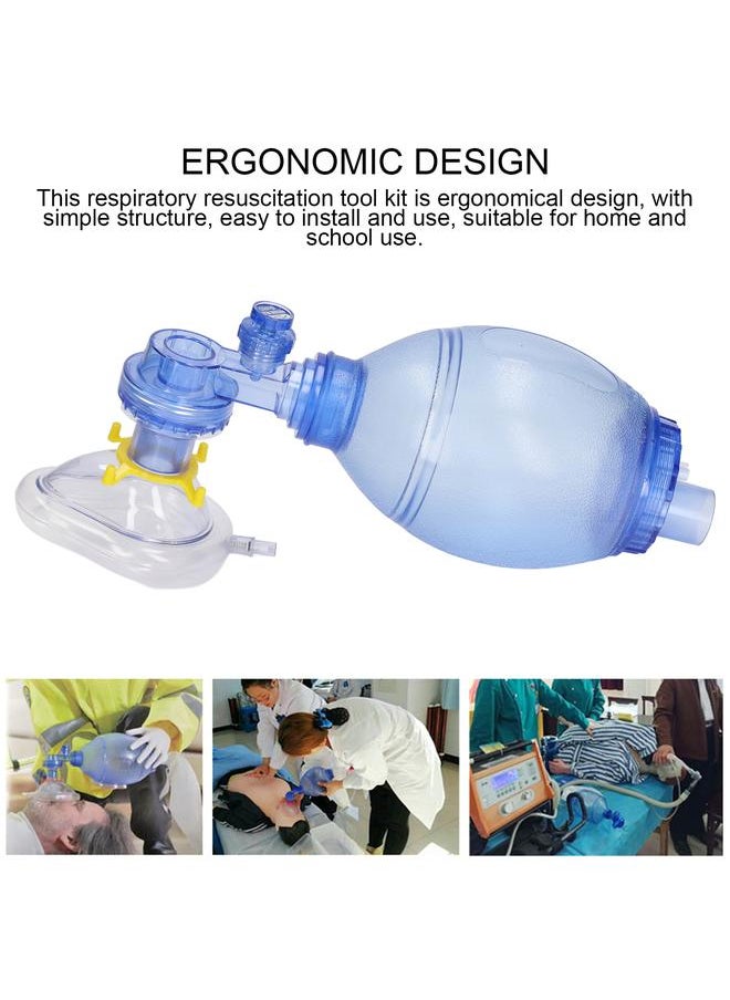 PVC Simple Resuscitator Bag CPR Emergency First Aid Artificial Respiration Tool For Teaching Children Type