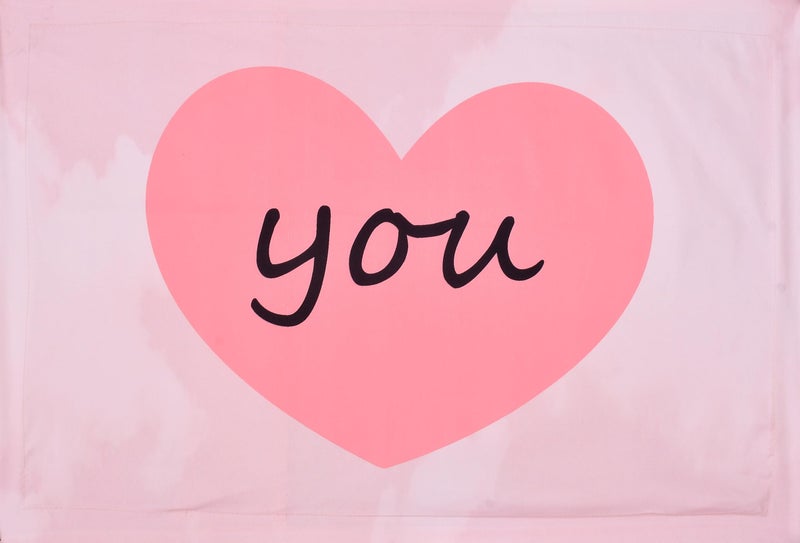 Blenzza Deco™ Glace Cotton 250TC Digital Printed Valentine’s, Anniversary Birthday Day Gifts for Couple Flat Double Bed Sheet with 2 Pillow Cover (You & Me Scootor) (90x100) - Image 3