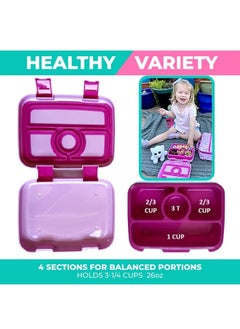 kinsho Bento Lunch Box for Kids with Thermal Food Jar for Hot Food Soup, Insulated Lunch Bag and Ice Cold Pack Set, Stainless Steel Lunch Thermal, Container Boxes with 4 Compartments, Pink Unicorn - pzsku/Z693C6BA6582E743639DCZ/45/_/1737031379/a1828d8d-a4da-40b0-939f-34fd4dcae3f4