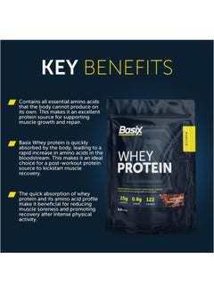 Basix Muscle Whey Protein Chocolate Chunk 1 Lb  - Image 4
