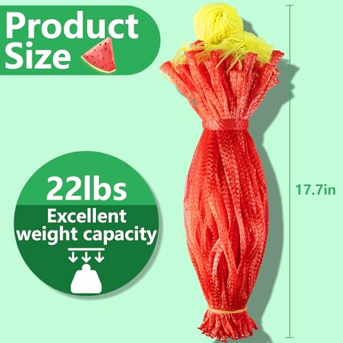 Iceyyyy 100 Pack Watermelon Nets,Hanging Watermelon Nets Bags Mesh,Reusable Melon Hammocks Cradles for Honeydew Melon,Cucumbers,Garden Growing - Image 2