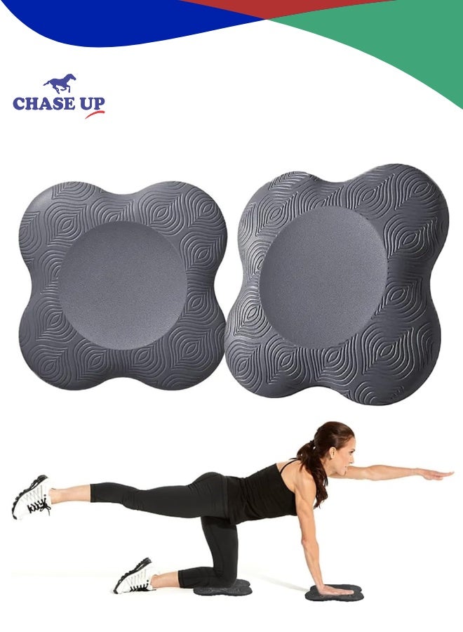 Chase Up 2PCS Yoga Knee Pads for Women & Men - Extra Thick Foam Exercise Pads - Non-Slip Gym Cushion for Knees, Elbows & Hands - Lightweight & Durable Workout Accessories, Yoga Essentials - Image 1