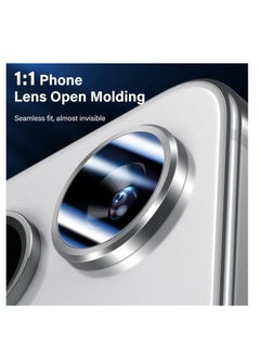 ماركة غير محددة Camera Lens Protector for Honor X8b Accessories, 9H Tempered Glass Metal Individual Ring Camera Cover Screen Protector, Case Friendly, Anti Scratch (gray)  - Image 3