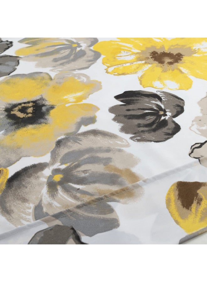 Lush Decor Lush Decor Leah Soft 6 Piece Sheet Set, Queen, Yellow & Gray  - Image 5