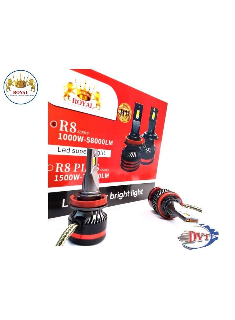 رويال Led Headlight H11 (DYT-R8) - Image 3