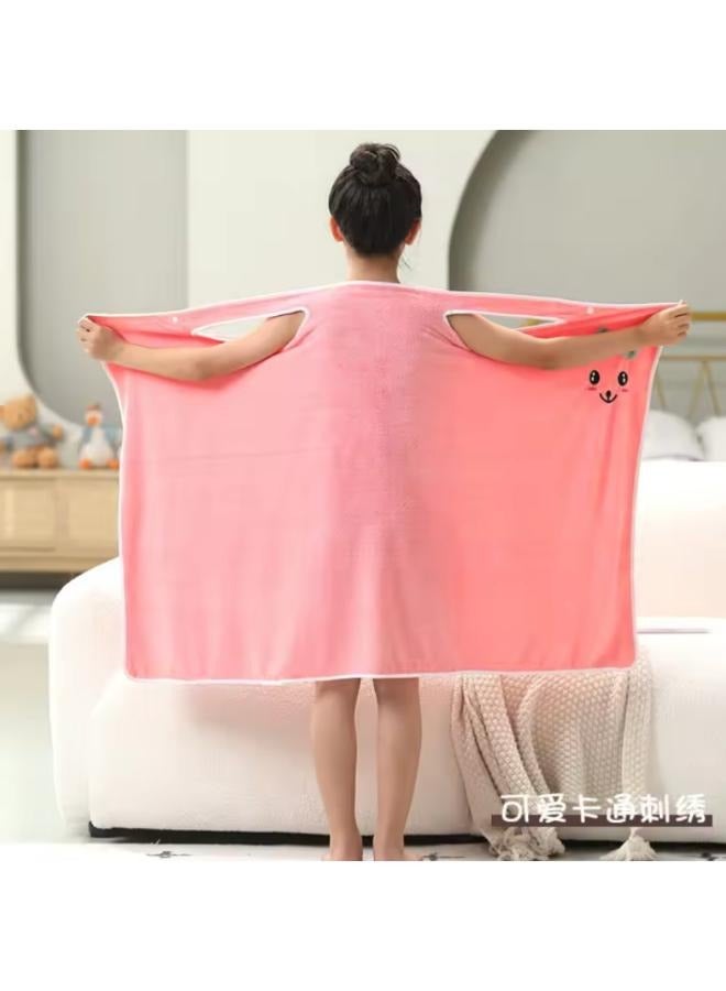 Children's Polyester Bathrobe with Headband Suitable for Home Use Small size [suitable for height 90-125 cm]  - Image 4