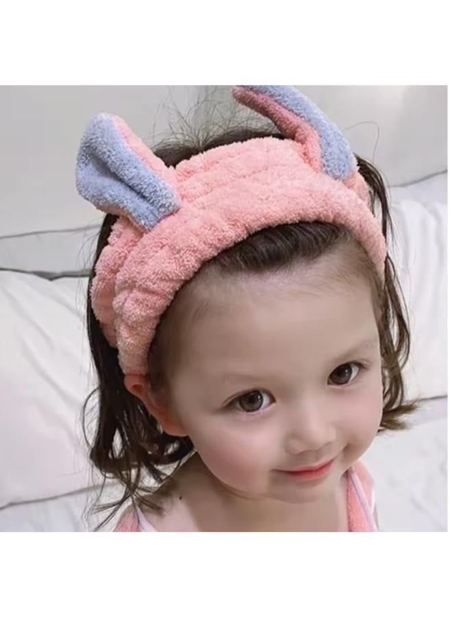 Children's Polyester Bathrobe with Headband Suitable for Home Use Small size [suitable for height 90-125 cm]  - Image 3