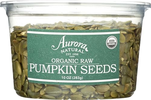 Aurora Products منتجات أورورا، بذور اليقطين العضوية الخام، 10 أونصة - Image 1