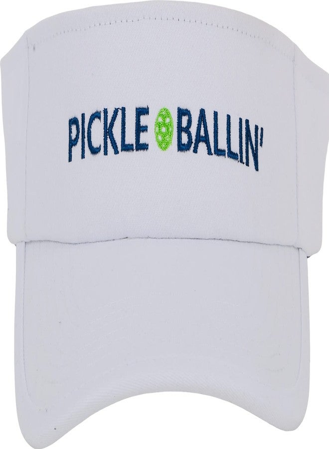 Twerp Pickleball Visor | Pickle Ball Hat for Women and Men | Pickleball Gift White - Image 1