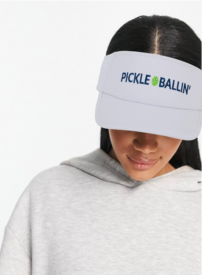 Twerp Pickleball Visor | Pickle Ball Hat for Women and Men | Pickleball Gift White - Image 3