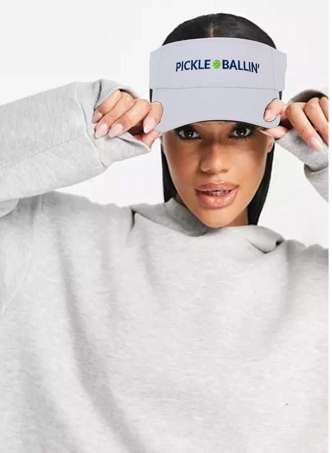 Twerp Pickleball Visor | Pickle Ball Hat for Women and Men | Pickleball Gift White - Image 4