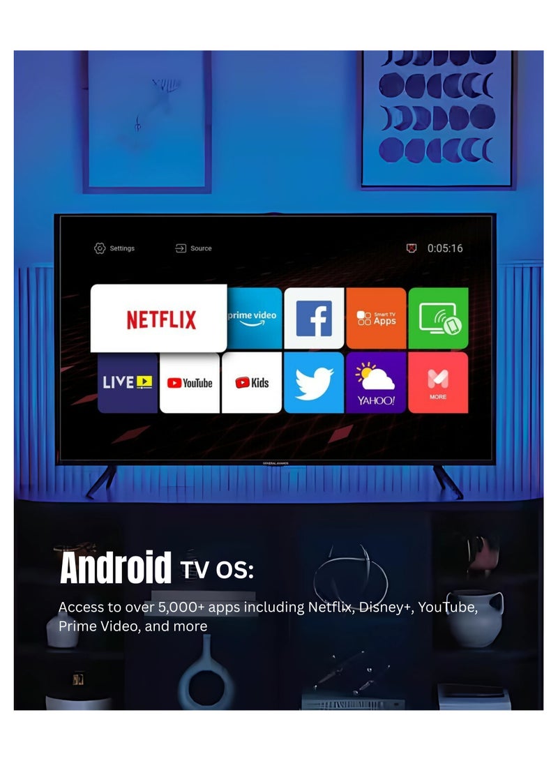 AVANOS 55-inch Android Smart LED TV, UHD, Netflix, YouTube,Prime, HDMI, USB - Image 4