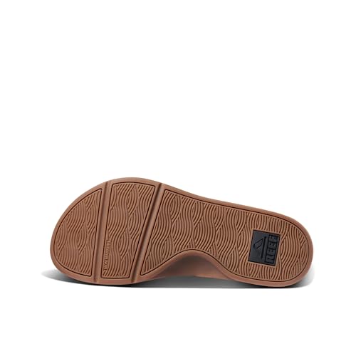 REEF Swellsole Cruiser Mens Recovery Flip Flop, Enhanced Arch Support, Water Friendly, Black/Grey, 10 - Image 3