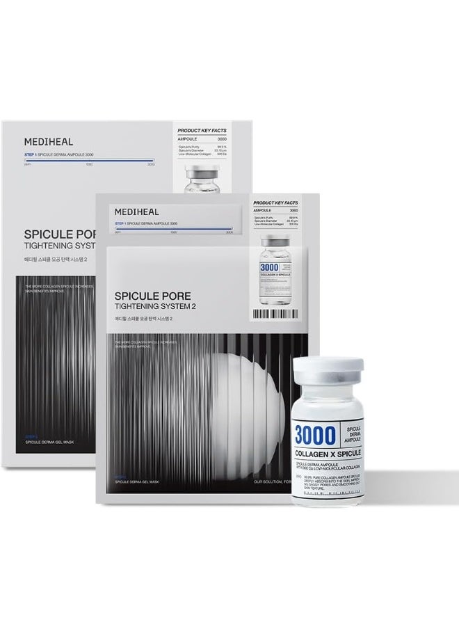 MEDIHEAL Collagen Spicule Pore Care System 4 Pcs - Serum & Gel Mask Set  - Image 1