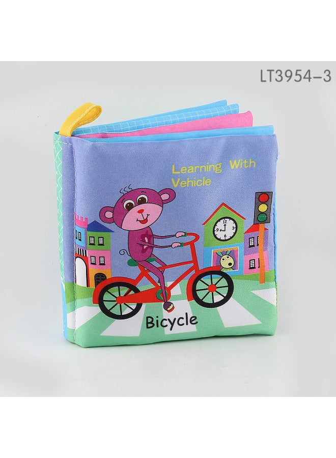 Baby Cloth Book Early Education Toy Baby English Cognition Palm Book Can't Tear Off With Sound Paper Bb Call - Image 1