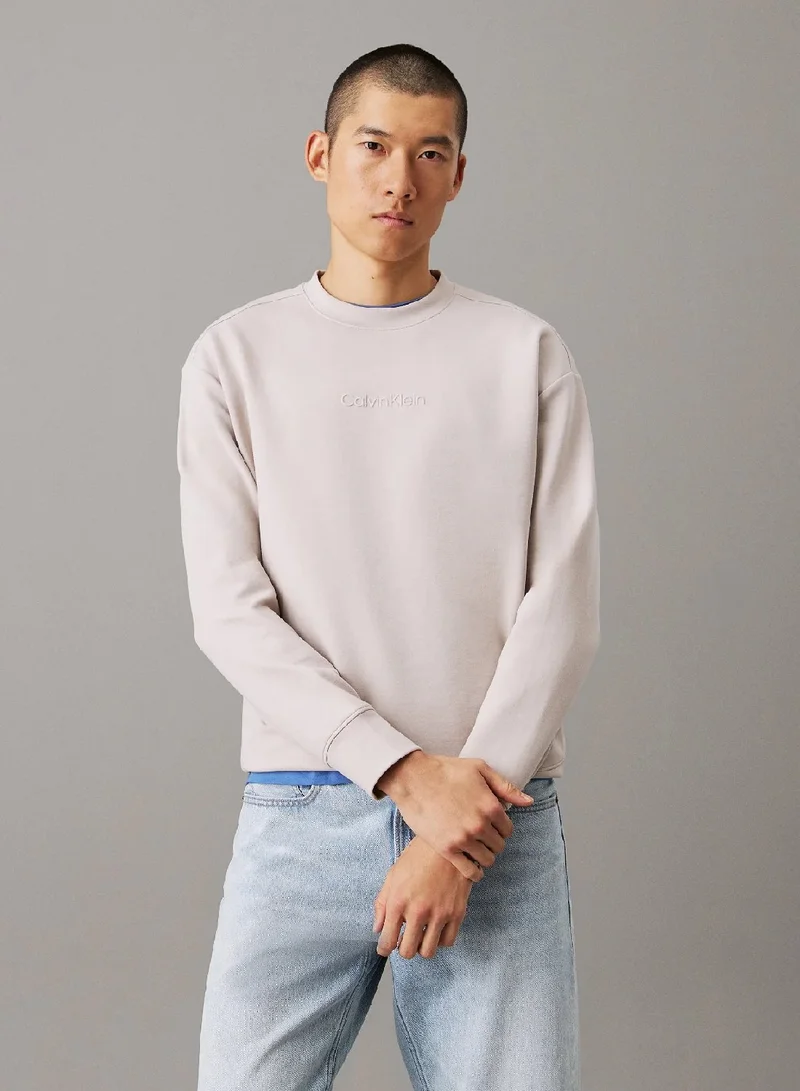 CALVIN KLEIN Relaxed Technical Interlock Sweatshirt