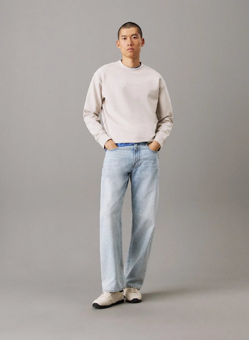 كالفن كلاين سويت شيرت من قماش تقني متشابك بقصة مريحة - Image 4