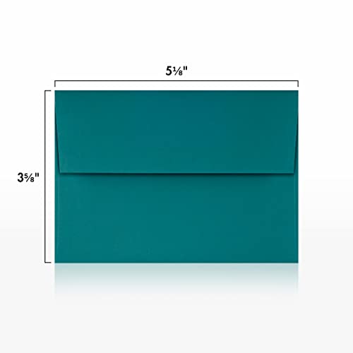 Envelopes Store LUXPaper 4Bar A1 Invitation Envelopes | Peel & Press | 3 5/8" x 5 1/8" | Teal | 80lb. Text | 50 Qty - Image 3