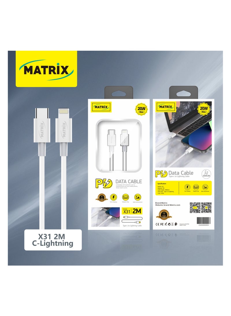 MATRIX X-31 Power:PD 20W quick charge,30 minutes charge iPhone to 50% battery. percent 
